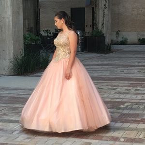 Beautiful Blush & GoldSweet 16/Quince Dress.